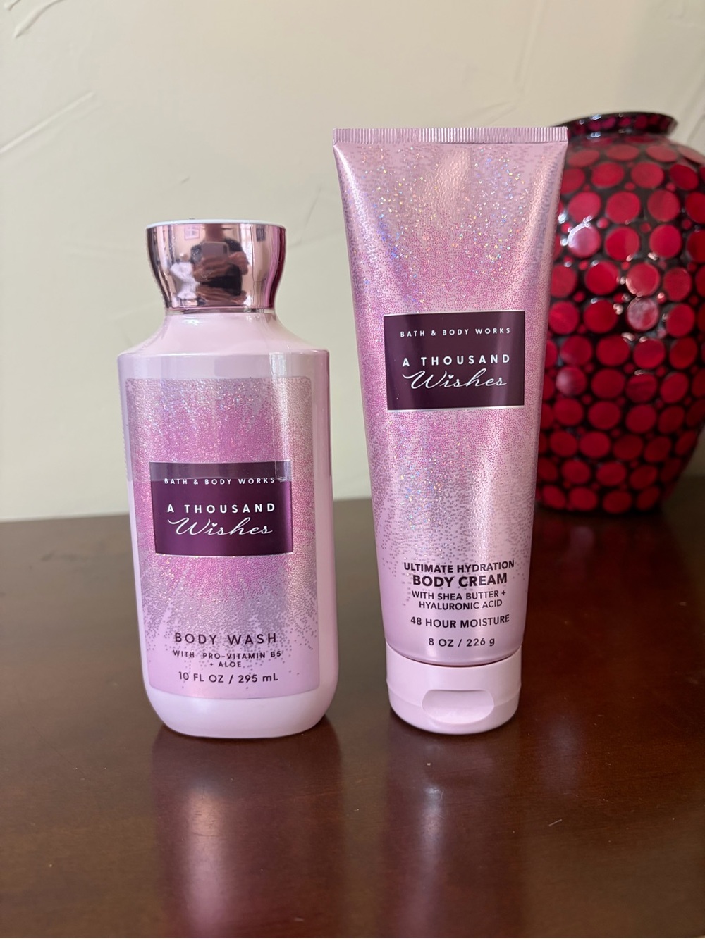 Bath & Body Works A Thousand Wishes Body Wash & Body Cream Full Size Set